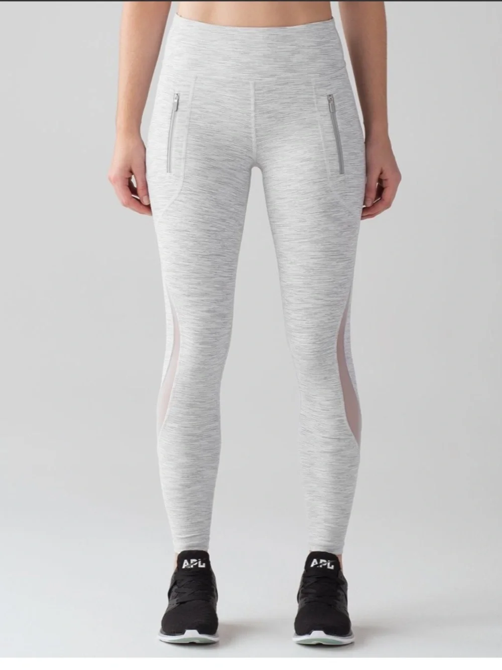 Lululemon Invigorate Tight Wee Are From Space Nimbus Battleship / Ice Grey